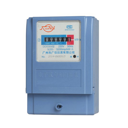 DDS309 single-phase electronic energy meter (counter display)