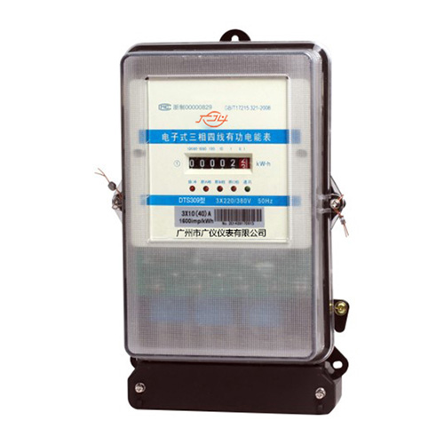 DTS309 electronic three-phase four-wire active energy meter (counter display)